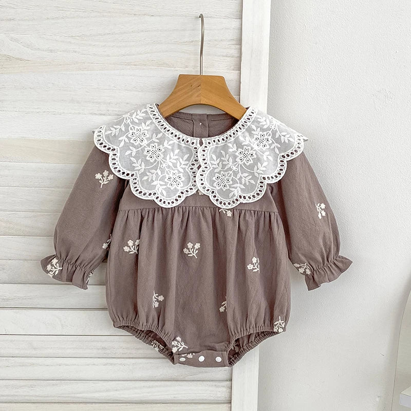 0-6Yrs New Sisters Clothes Girl Party Dress Cotton Flower Kids Princess Embroidery Dresses Baby Girl Romper Children Clothes