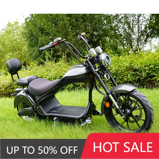 TTY Electric Scooter Vintage Motorcycle 4000W 75 km/h Adult Two Seat Powerful E Chopper European Union United States Warehouse B