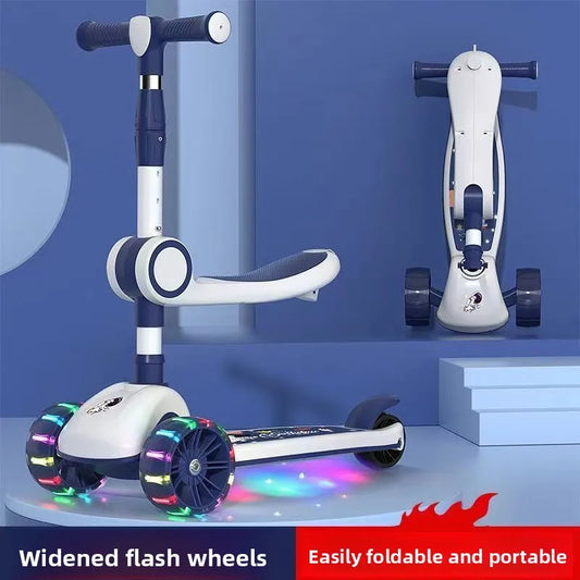 3-in-1 Scooter for Children Aged 1–3, 6–12: A Versatile Ride-on and Push-along Scooter for Little Boys and Girls